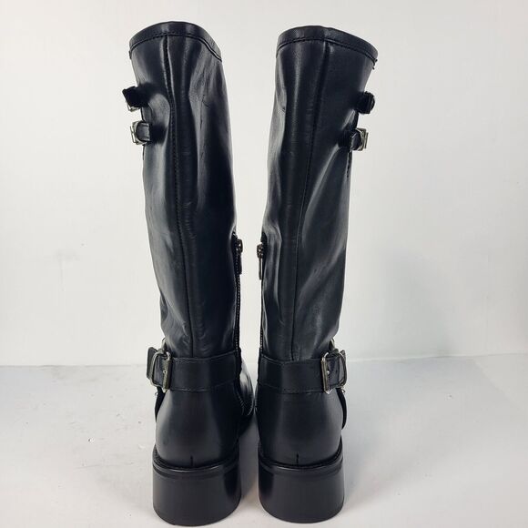 Steve Madden Bryanna Woman's Moto Boot Leather black Size 10 M - Picture 9 of 16